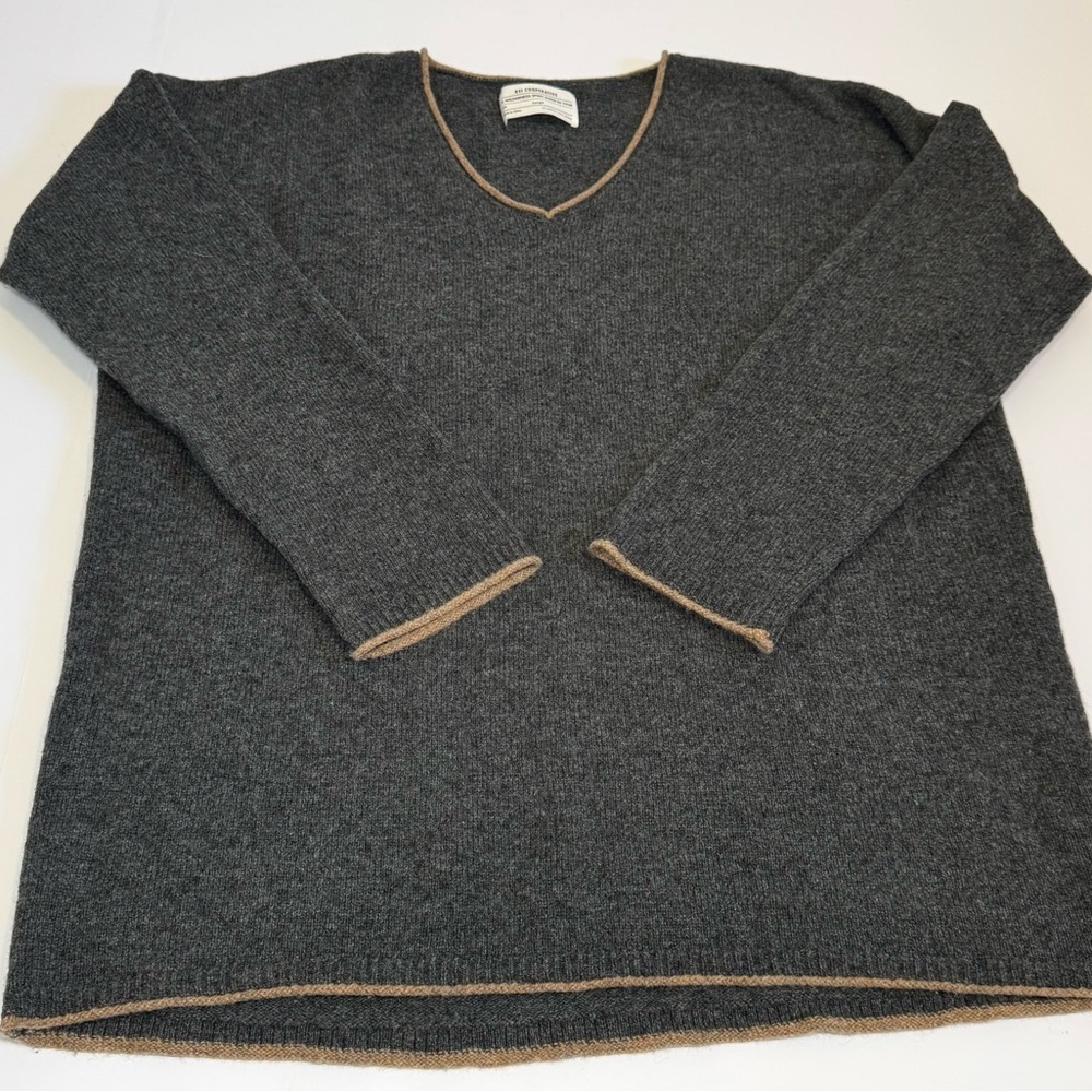 REI Co-op Lambswool V-Neck Sweater men’s size large